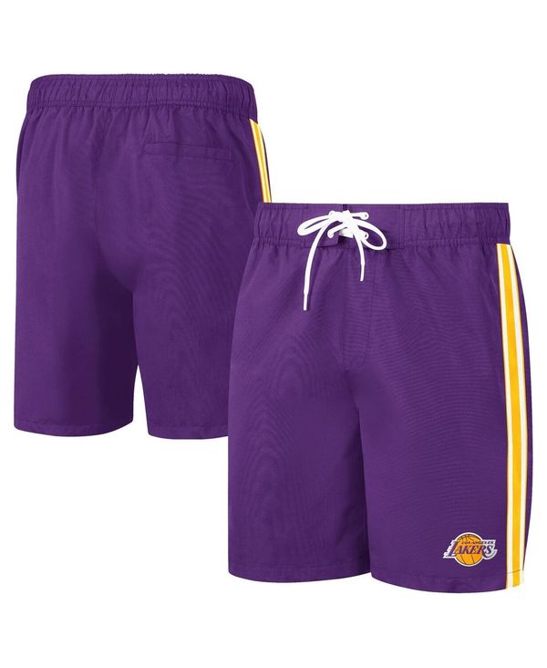 【送料無料】 カール バンクス メンズ ハーフパンツ・ショーツ 水着 Men's Purple, Gold Los Angeles Lakers Sand Beach Volley Swim Shorts Purple, Gold