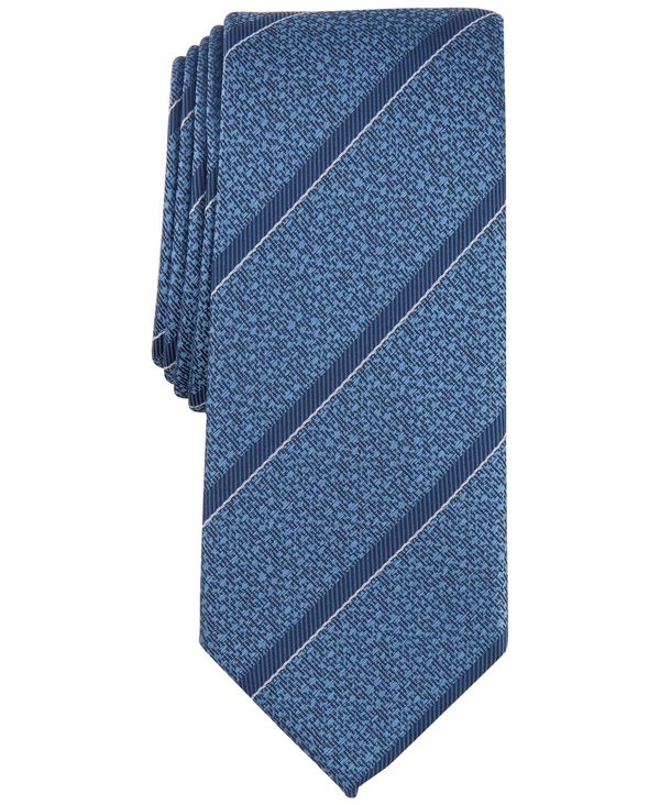 yz At@j Y lN^C ANZT[ Men's Slim Stripe Tie, Created for Macy's Indigo