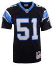 【送料無料】 ミッチェル&ネス メンズ シャツ トップス Men's Sam Mills Carolina Panthers Replica Throwback Jersey Black