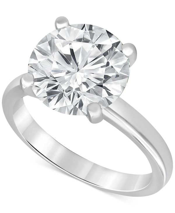 【送料無料】 バッジェリーミシュカ レディース リング アクセサリー Certified Lab Grown Diamond Solitaire Engagement Ring (5 ct. t.w.) in 14k White Gold White Gold