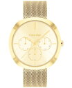 yz JoNC fB[X rv ANZT[ Women's Multifunction Gold-Tone Stainless Steel Mesh Bracelet Watch 38mm Gold