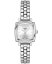 ̵ ƥå ǥ ӻ ꡼ Women's Swiss Lovely Square Diamond Accent Stainless Steel Bracelet Watch 20mm Grey
