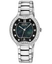 yz WFr fB[X rv ANZT[ Women's Lugano Swiss Quartz Silver-Tone Stainless Steel Watch 35mm Silver