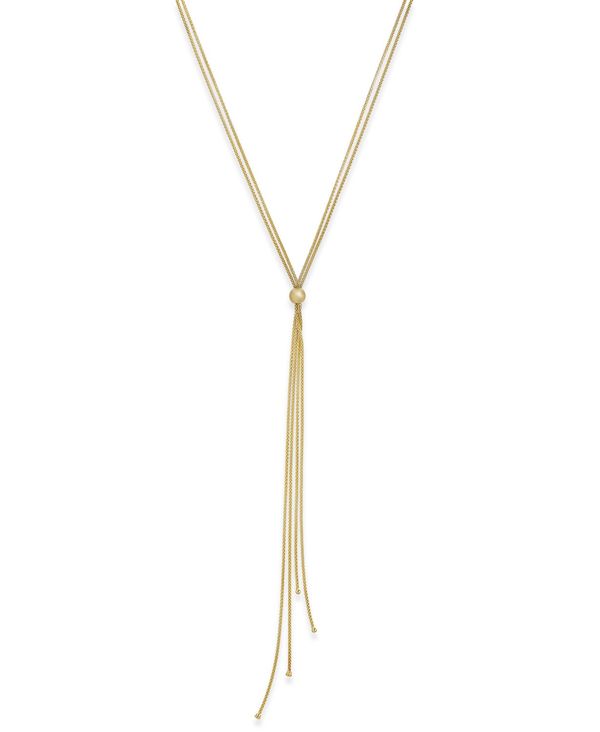 チョーカー 【送料無料】 イタリアン ゴールド レディース ネックレス・チョーカー・ペンダントトップ アクセサリー Tassel Lariat Long Necklace in 14k Gold-Plated Sterling Silver Yellow Gold