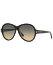 【送料無料】 トム・フォード レディース サングラス・アイウェア アクセサリー Women's Sunglasses, Camryn Shiny Black