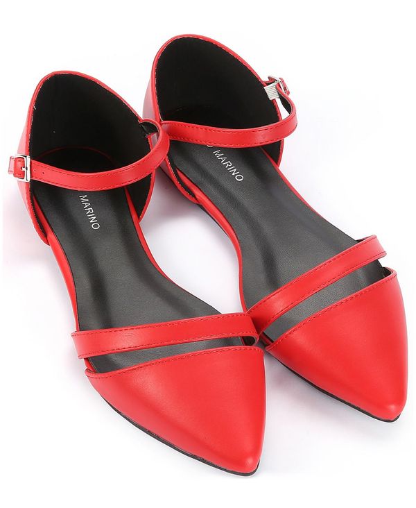 【送料無料】 ミオマリオ レディース パンプス シューズ Women 039 s Formal Flat Dress Shoes Red
