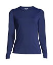 yz YGh fB[X gbv̂  Women's Long Crew Neck Long Sleeve Rash Guard UPF 50 Sun Protection Modest Swim Tee Deep sea navy