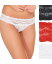 【送料無料】 ビーテンプテッド レディース パンツ アンダーウェア Women's 3-Pk. Lace Kiss Bikini Underwear 970682 White /Crimson Red / Night