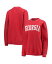 【送料無料】 プレスボックス レディース パーカー・スウェット アウター Women's Red Georgia Bulldogs Comfy Cord Vintage-Like Wash Basic Arch Pullover Sweatshirt Red