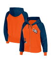 yz EFA oC G Ah[Y fB[X p[J[EXEFbg t[fB[ AE^[ Women's Orange Chicago Bears Colorblock Full-Zip Hoodie Orange