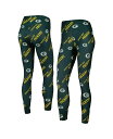 【送料無料】 コンセプツ スポーツ レディース レギンス ボトムス Women's Green Green Bay Packers Breakthrough Allover Print Leggings Green