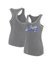 【送料無料】 ファナティクス レディース タンクトップ トップス Women's Branded Gray Los Angeles Rams Wordmark Logo Racerback Scoop Neck Tank Top Gray