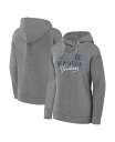 【送料無料】 プロファイル レディース パーカー・スウェット フーディー アウター Women's Heather Gray New York Yankees Plus Size Pullover Hoodie Heather Gray