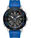 yz V`Y Y rv ANZT[ Eco-Drive Men's Promaster Sailhawk Analog-Digital Blue Polyurethane Strap Watch 44mm Blue