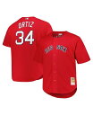 【送料無料】 ミッチェル&ネス メンズ シャツ トップス Men's David Ortiz Red Boston Red Sox Big and Tall Cooperstown Collection Batting Practice Replica Jersey Red