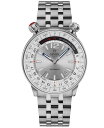 yz WFr Y rv ANZT[ Men's Wallabout Swiss Automatic Silver-Tone Stainless Steel Watch 44mm Silver