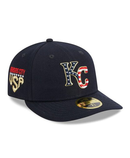 【送料無料】 ニューエラ メンズ 帽子 アクセサリー Men's Navy Kansas City Royals 2023 Fourth of July Low Profile 59FIFTY Fitted Hat Navy 【送料無料】 ニューエラ メンズ 帽子 アクセサリー Men's Navy Kansas City Royals 2023 Fourth of July Low Profile 59FIFTY Fitted Hat Navy