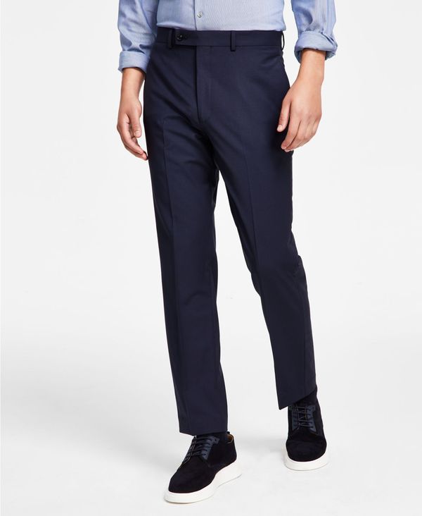 【送料無料】 カルバンクライン メンズ カジュアルパンツ ボトムス Men's Infinite Stretch Solid Slim-Fit Pants Navy