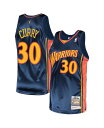 【送料無料】 ミッチェル ネス メンズ シャツ トップス Men 039 s Stephen Curry Navy Golden State Warriors 2009 Hardwood Classics Authentic Jersey Navy