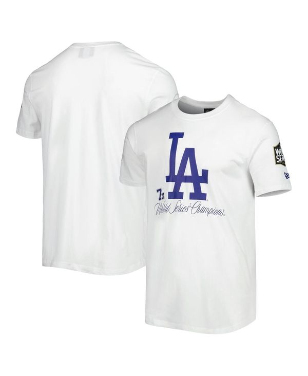  ニューエラ メンズ Tシャツ トップス Men's White Los Angeles Dodgers Historical Championship T-shirt White