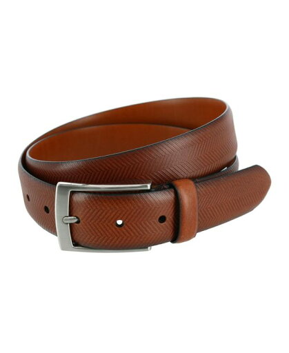 【送料無料】 トラファルガー メンズ ベルト アクセサリー Men's Gregorio 35mm Herringbone Embossed Feather Edged Leather Belt Cognac 【送料無料】 トラファルガー メンズ ベルト アクセサリー Men's Gregorio 35mm Herringbone Embossed Feather Edged Leather Belt Cognac