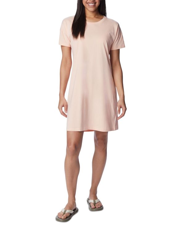 【送料無料】 コロンビア レディース ワンピース トップス Women's Park Cotton T-Shirt Dress Peach Blossom