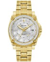 yz uo Y rv ANZT[ Men's Precisionist Champlain Diamond (3/4 ct. t.w.) Gold-Tone Stainless Steel Bracelet Watch 40mm Gold-tone