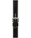 yz eB\bg Y rv ANZT[ Official Interchangeable Black Leather Watch Strap Black