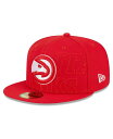 【送料無料】 ニューエラ メンズ 帽子 アクセサリー Men's Red Atlanta Hawks 2023 NBA Draft 59FIFTY Fitted Hat Red