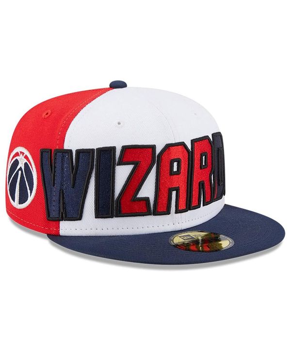 【送料無料】 ニューエラ メンズ 帽子 アクセサリー Men's White, Navy Washington Wizards Back Half 9FIFTY Fitted Hat White, Navy 1