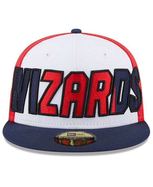 【送料無料】 ニューエラ メンズ 帽子 アクセサリー Men's White, Navy Washington Wizards Back Half 9FIFTY Fitted Hat White, Navy 3