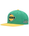 ミッチェル＆ネス 【送料無料】 ミッチェル&ネス メンズ 帽子 アクセサリー Men's Green LA Galaxy Throwback Logo Snapback Hat Green