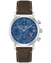 ロイド 腕時計（メンズ） 【送料無料】 ブロバ メンズ 腕時計 アクセサリー Men's Chronograph Frank Lloyd Wright Blueprint Brown Leather Strap Watch 39mm Brown