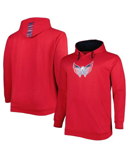 【送料無料】 プロファイル メンズ パーカー・スウェット フーディー アウター Men's Red Washington Capitals Big and Tall Fleece Pullover Hoodie Red 【送料無料】 プロファイル メンズ パーカー・スウェット フーディー アウター Men's Red Washington Capitals Big and Tall Fleece Pullover Hoodie Red
