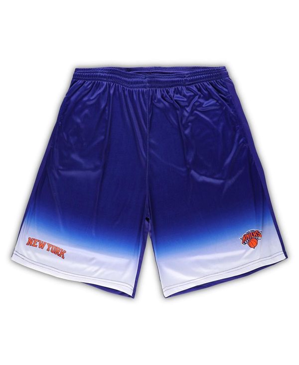  ファナティクス メンズ ハーフパンツ・ショーツ ボトムス Men's Branded Blue New York Knicks Big and Tall Fadeaway Shorts Blue