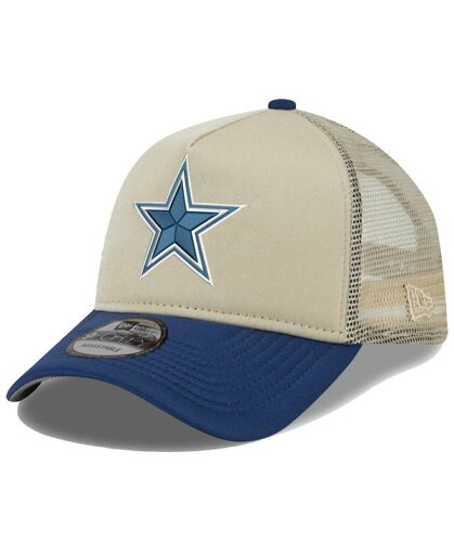 【送料無料】 ニューエラ メンズ 帽子 アクセサリー Men's Tan, Navy Dallas Cowboys All Day A-Frame Trucker 9FORTY Adjustable Hat Tan, Navy 【送料無料】 ニューエラ メンズ 帽子 アクセサリー Men's Tan, Navy Dallas Cowboys All Day A-Frame Trucker 9FORTY Adjustable Hat Tan, Navy