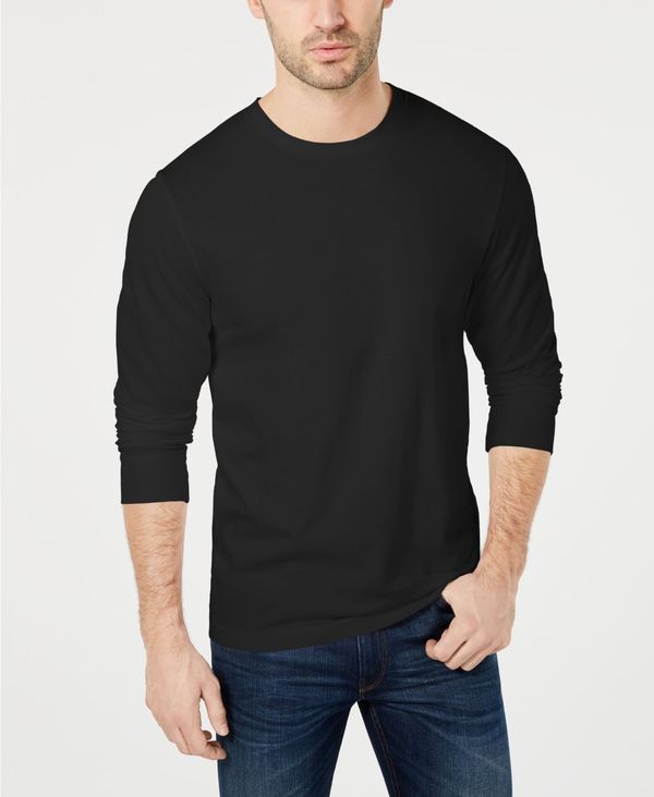 【送料無料】 クラブルーム メンズ Tシャツ トップス Men 039 s Long Sleeve T-Shirt, Created for Macy 039 s Navy Blue
