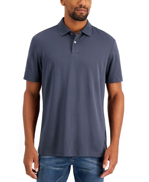 【送料無料】 アルファニ メンズ ポロシャツ トップス Men's Regular-Fit Solid Supima Blend Cotton Polo Shirt, Created for Macy's Dark Lead 1