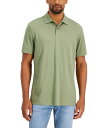 【送料無料】 アルファニ メンズ ポロシャツ トップス Men's Regular-Fit Solid Supima Blend Cotton Polo Shirt, Created for Macy's Sage