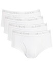 【送料無料】 アルファニ メンズ ブリーフパンツ アンダーウェア Men's 4-Pk. Moisture-Wicking Cotton Briefs, Created for Macy's Bright White