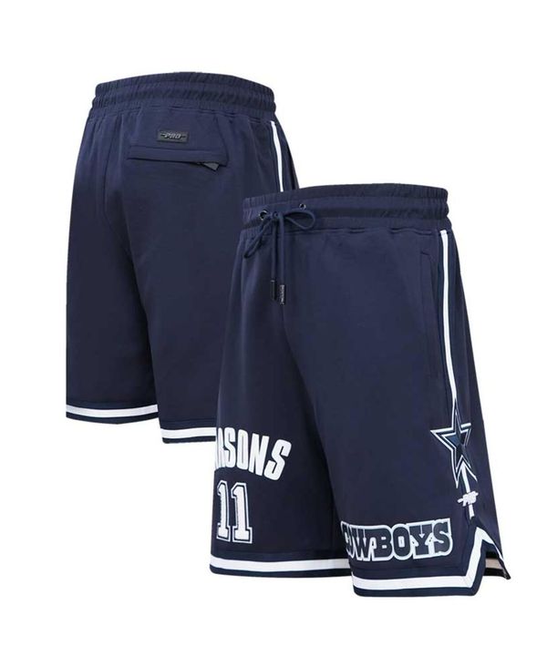 【送料無料】 プロスタンダード メンズ ハーフパンツ・ショーツ ボトムス Men's Micah Parsons Navy Dallas Cowboys Player Name and Number Shorts Navy