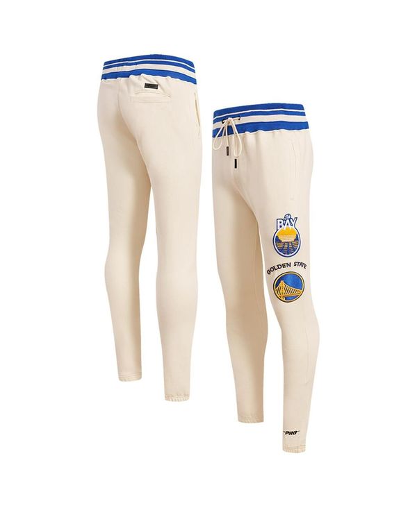 【送料無料】 プロスタンダード メンズ カジュアルパンツ スウェットパンツ ボトムス Men's Cream Golden State Warriors Retro Classic Fleece Sweatpants Cream
