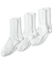 yz YGh Y C A_[EFA Men's Seamless Toe Cotton Crew Socks (3-pack) White