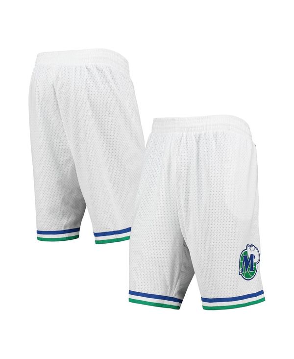 【送料無料】 ミッチェル&ネス メンズ ハーフパンツ・ショーツ ボトムス Men's White Dallas Mavericks 1998-99 Hardwood Classics Swingman Shorts White