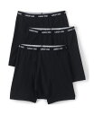 【送料無料】 ランズエンド メンズ ボクサーパンツ アンダーウェア Men's 3 Pack Knit Boxer Briefs Black(4)
