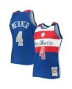 【送料無料】 ミッチェル ネス メンズ シャツ トップス Men 039 s Chris Webber Blue Washington Bullets 1996-97 Hardwood Classics 75th Anniversary Diamond Swingman Jersey Blue