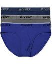 【送料無料】 ツーイグジスト メンズ ブリーフパンツ アンダーウェア Cotton Stretch No Show Brief 3 Pack Navy Blue...