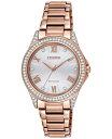 yz V`Y fB[X rv ANZT[ Drive From Eco-Drive Women's Rose Gold-Tone Stainless Steel Bracelet Watch 34mm Rose Gold