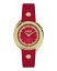 ̵ 륵 륵 ǥ ӻ ꡼ Women's Tortona Crystal 2 Hand Quartz Red Genuine Leather Watch, 38mm Ion Plating Yellow Gold