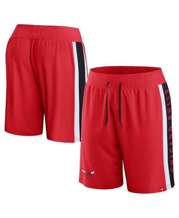 【送料無料】 ファナティクス メンズ ハーフパンツ・ショーツ ボトムス Men's Branded Red Chicago Bulls Referee Iconic Mesh Shorts Red